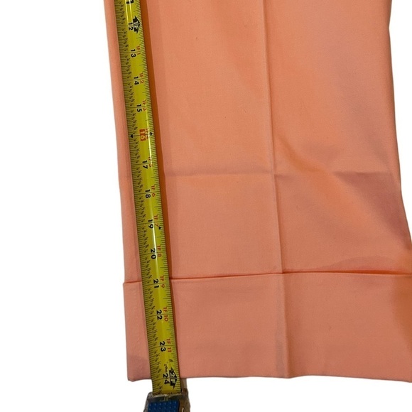 Larry Levine Soft Stretch Career Crop Pants Peach Capris Size 16  NWT - Picture 13 of 13